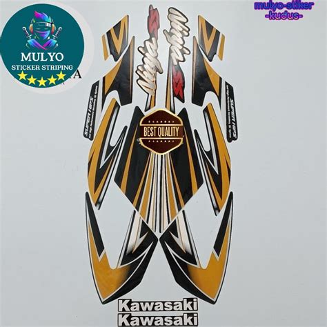 Striping Sticker Lis Les Pole Kawasaki Ninja Ss Gold List Body