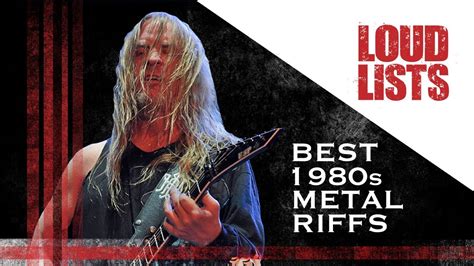 Greatest Metal Riffs Of The S Youtube