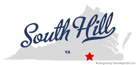 Map of South Hill, VA, Virginia