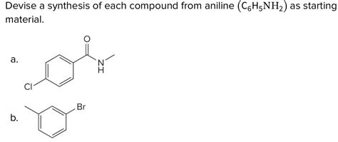 Devise And Draw A Synthesis Of Each Compound From Chegg