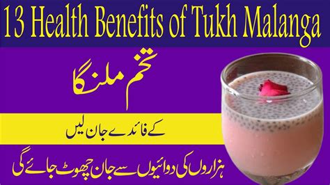 Tukh Malanga Ke Fayde Benefits Of Basil Seeds Stay Healthy YouTube