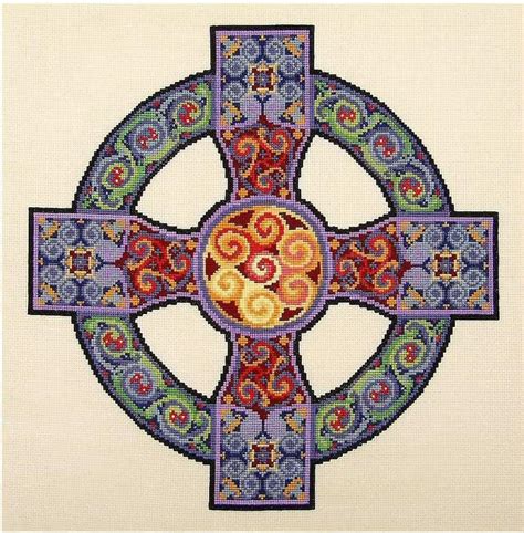 Celtic Cross Counted Cross Stitch Kit 16 Count Etsy Sweden