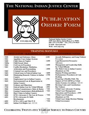 Fillable Online PUBLICATION ORDER FORM NUMERIC 2008 Pub Fax Email Print