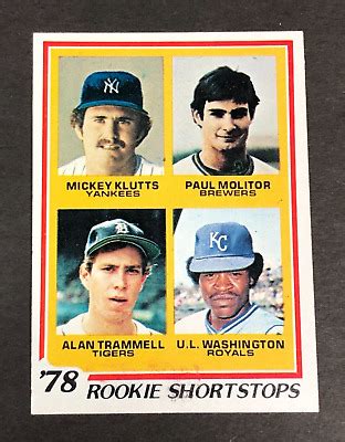 Topps Paul Molitor Rookie Card Sharp Card Ebay