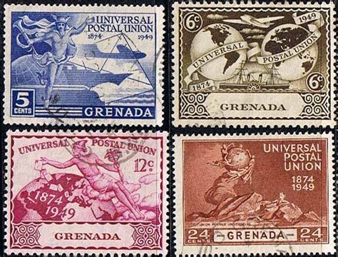 Grenada Stamps Universal Postal Union Set Fine Used Postage