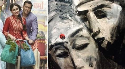 Salman Khan gifts ‘Bajrangi Bhaijaan’ painting to Kareena Kapoor Khan | Bollywood News - The ...