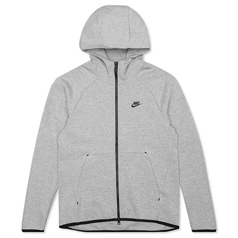 Nike Sportswear Tech Fleece Full Zip Hoodie Dark Grey Heather Black