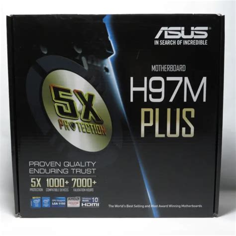 ASUS H97M PLUS MOTHERBOARD Intel H97 LGA1150 DDR3 HDMI VGA With I O