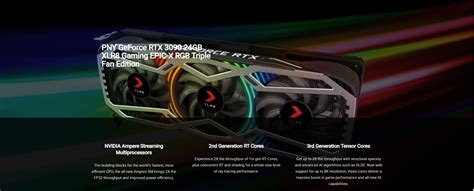 Pny Geforce Rtx 3090 24gb Xlr8 Gaming Epic X Rgb Triple Fan Edition