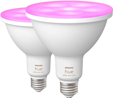 Philips Hue PAR38 100W Smart LED Bulb 2 Pack White And Color Ambiance