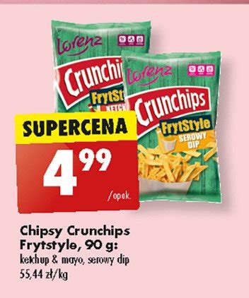 Chipsy Ketchup Mayo Crunchips Frytstyle Cena Promocje Opinie