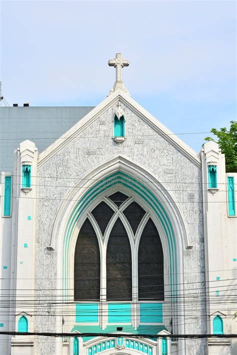 Central United Methodist Church Facade In Manila Philippines Editorial