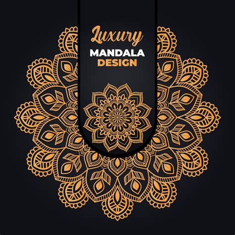 Design De Mandala Ornamental E De Casamento De Luxo E Fundo Isl Mico Em