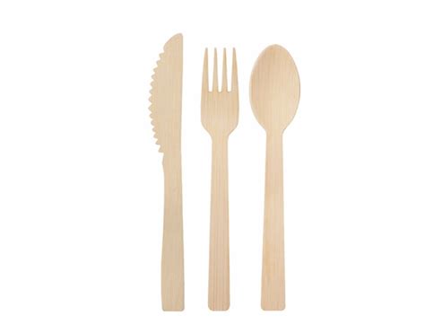 Disposable Bamboo Cutlery Set 6 7