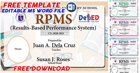 Rpms Covers 5 New Designs Editable Word Doc The Teachers Craft