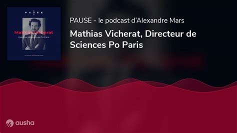 Mathias Vicherat Directeur De Sciences Po Paris Youtube