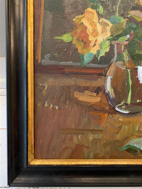 Ben Fenske Single Rose For Sale At Stdibs Single Rose Painting