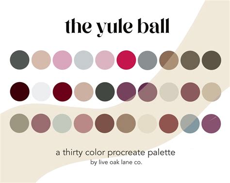 Wizard Procreate Color Palette 30 Colors For Procreate Etsy Color