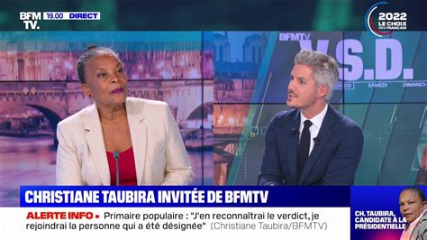 Christiane Taubira Je rejoindrai la personne qui a été désignée par