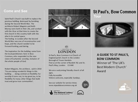 St Pauls Bow Common Take The Tour Leaflet