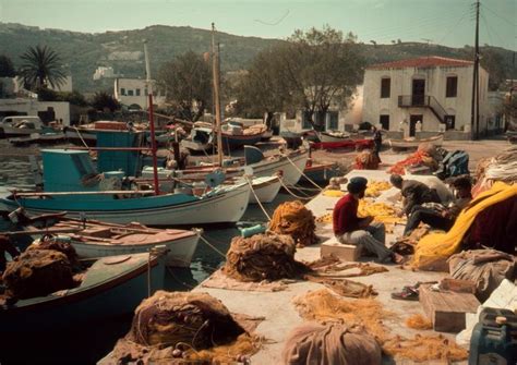 Patmos The Old Fishermans Port Of Netia Robert Mccabe Old