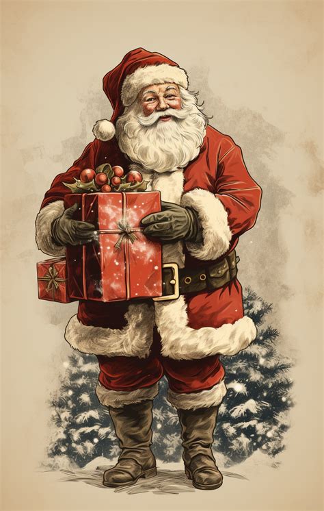 Vintage Santa Claus Art Free Stock Photo Public Domain Pictures