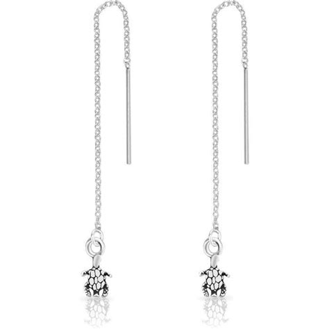 Boucles D Oreilles Pendantes Cha Ne En Argent Fin Plaqu Or