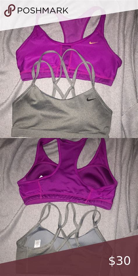 2 Nike Sports Bras Athletic Tank Tops Fashion Nike Sports Bra