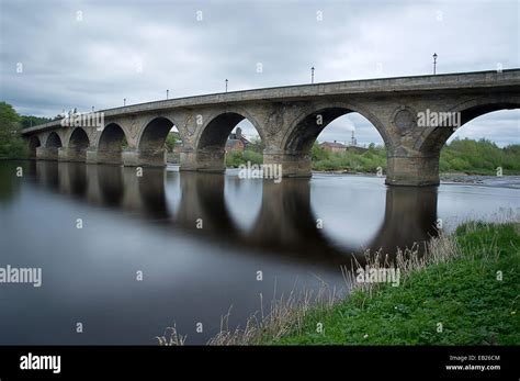 Bridge at Hexham Stock Photo - Alamy