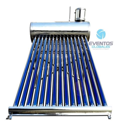 Termotanque Solar De 200 L Acero Inox Con Kit Electr En Azul D NQ NP