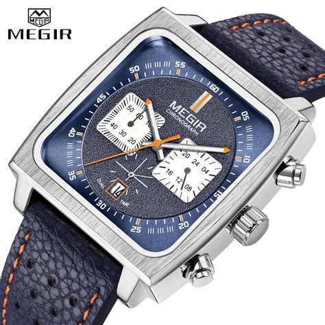 MEGIR Fashion Mens Watches Top Brand Luxury Quartz Watch Men Steel Date