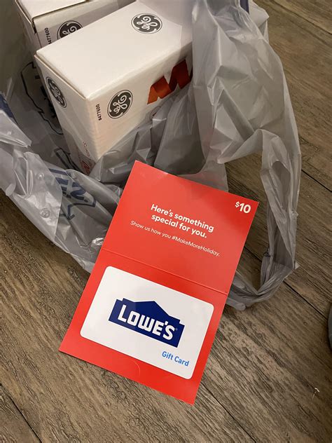Lowes threw in a surprise gift card with my online pick up order : r