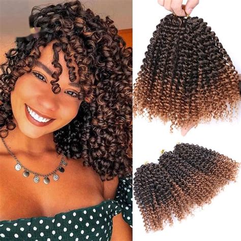 3pcs Marlybob Crochet Trança De Crochê Cabelo De 8 Polegadas De