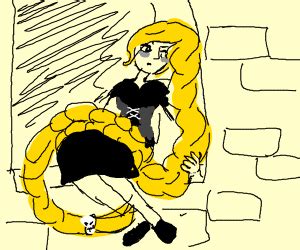 Emo Rapunzel - Drawception