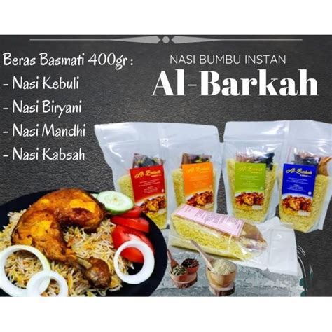 Jual Nasi Arab Kebuli Bumbu Rempah Instan Siap Saji Al Barkah 400G