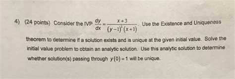 Solved Consider The Ivp Dydx X 3y 12 X 1 Use