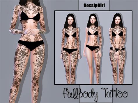 The Sims Resource Fullbody Tattoo V3