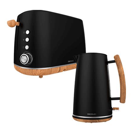 Lote Cecotec ThermoSense 400 Black Woody TrendyToast 9000 Black Woody