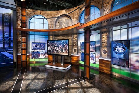 Cbs Sports Studio Broadcast Set Design Gallery