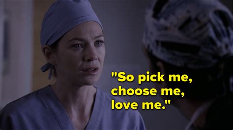Ellen Pompeo Didnt Like Her Pick Me Choose Me Love Me” Line