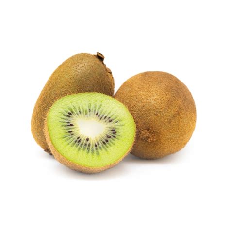 Premium Photo Sliced Kiwi Isolated On White Ripe Whole Kiwi Fruits