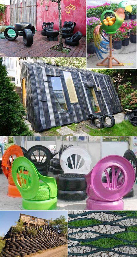 Examples Of Recycled Tire Creations For The Garden Repurposed Tires