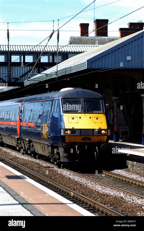 Gner Intercity 225 Train At Grantham Station Lincolnshire England Uk