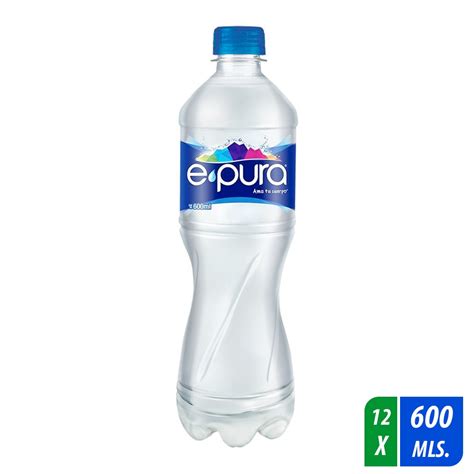 Agua Epura 12 Botellas De 600 Ml C U Mercado Libre