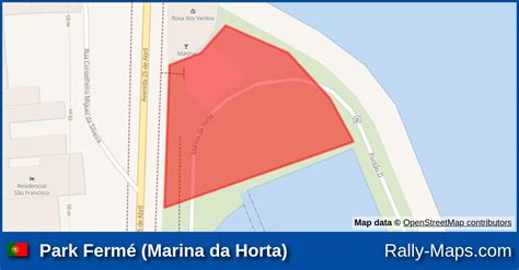 Karte Park Fermé Marina da Horta Rali Além Mar Ilha Azul 2023 CAR