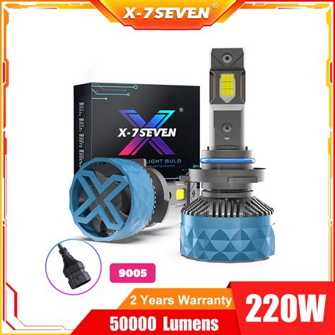 Jual X 7SEVEN H4 Bohlam Lampu Depan LED APOLLO PLubs 220W 50000Lumen