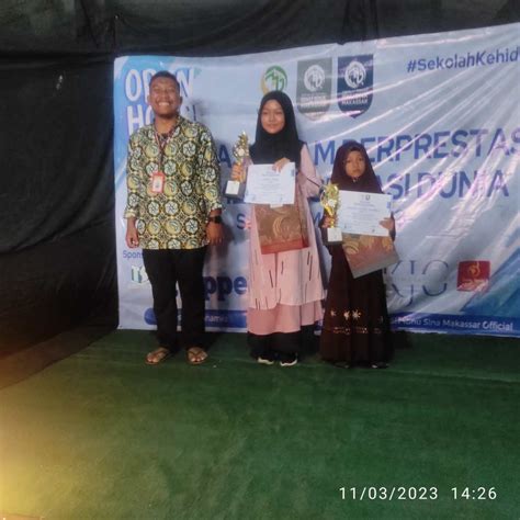 Siswa Sdi Galangan Kapal Iv Raih Juara 3 Lomba Tahfidz Open House Smpit