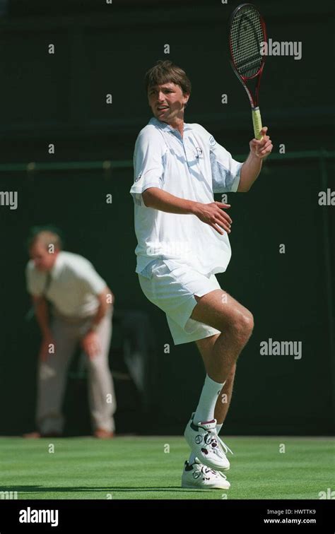 Goran Ivanisevic Wimbledon July Stock Photo Alamy