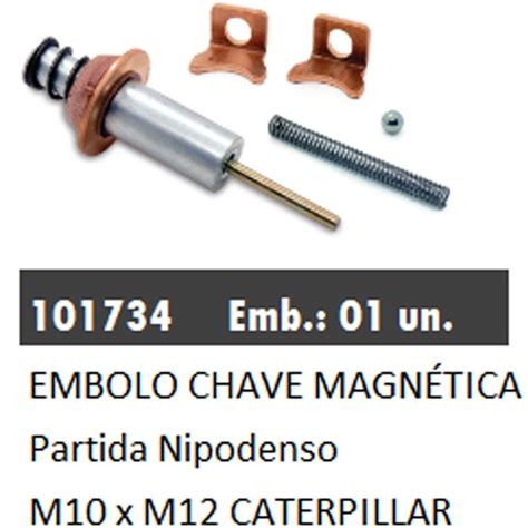 101734 HASTE CHAVE MAGNÉTICA PARTIDA NIPODENSO M10XM12 CATERPILLAR