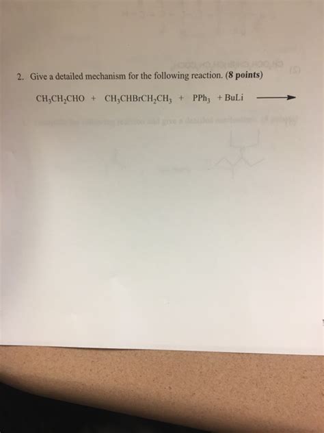 Solved Give A Detailed Mechanism For The Following Reaction Chegg